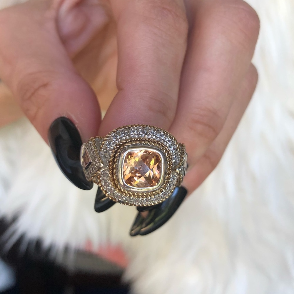 New Beautiful 925 Peach/Pink Morganite Ring!